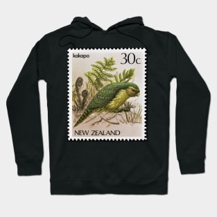 Kakapo New Zealand Stamp Print Hoodie